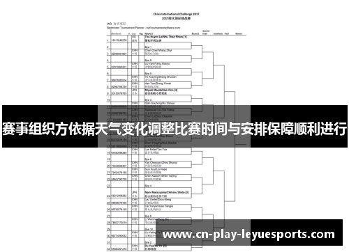 赛事组织方依据天气变化调整比赛时间与安排保障顺利进行